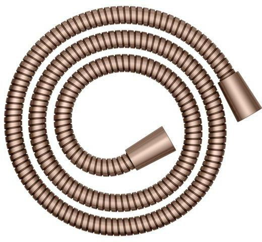 KEUCO Brauseschlauch 1250 mm Bronze gebürstet – Metall, beidseitig konische Mutter, verdrehgesichert