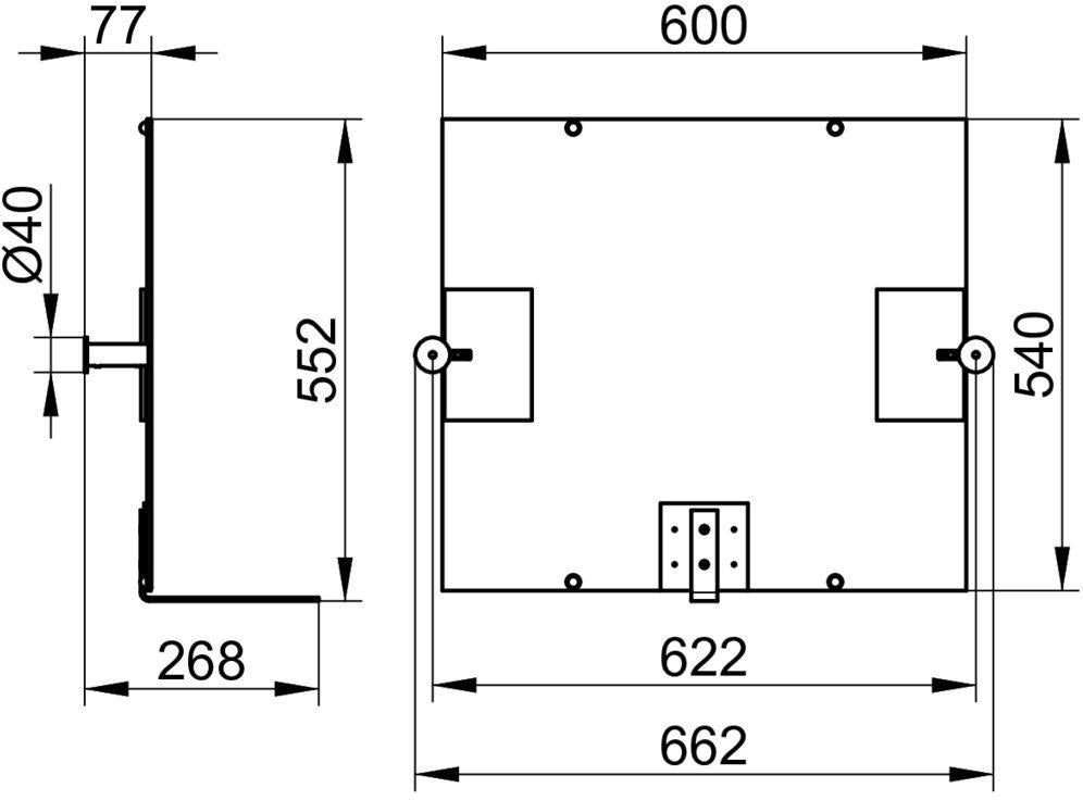 KEUCO Kippspiegel Plan Care 34986 – 600 x 540 mm, verchromt, für Vorwandinstallation