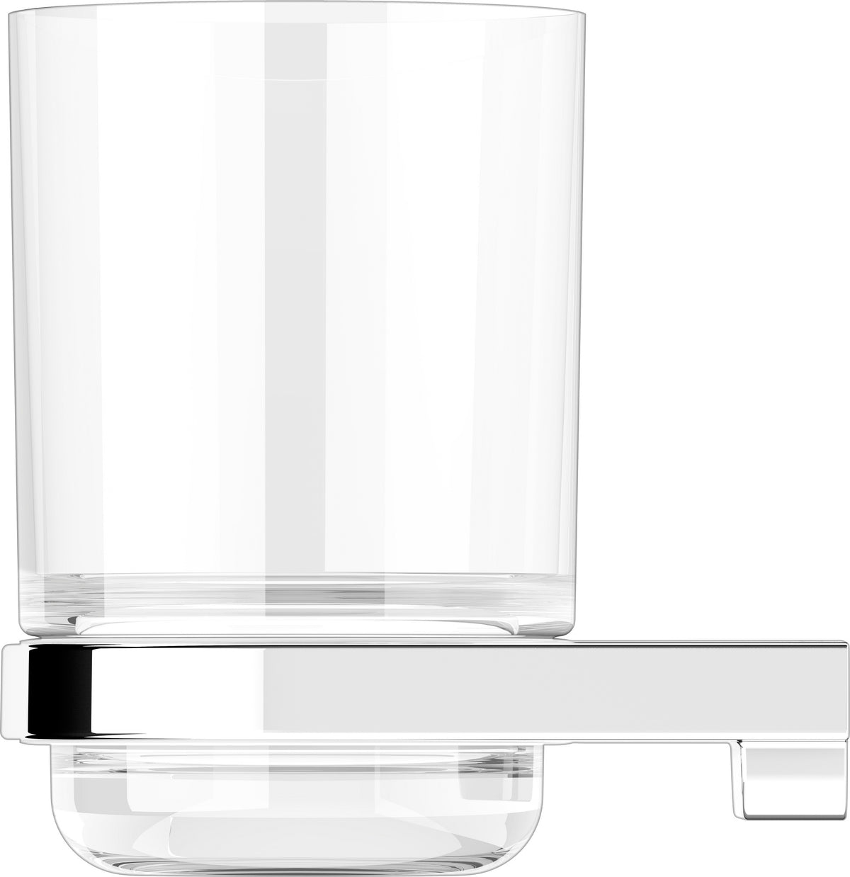 KEUCO Collection Moll Glashalter 12750 mit Echtkristall-Glas, verchromt, Wandmontage