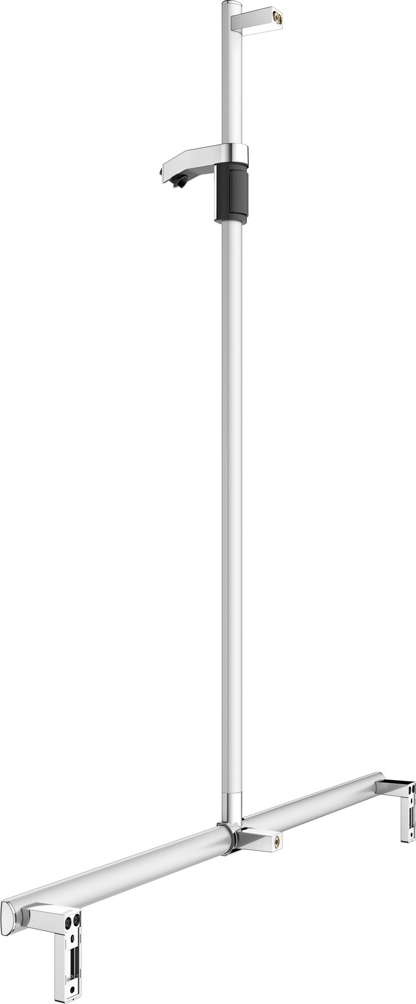 KEUCO Duschhandlauf AXESS 35014, silber-eloxiert, 1000/1301 mm, mit Brausestange