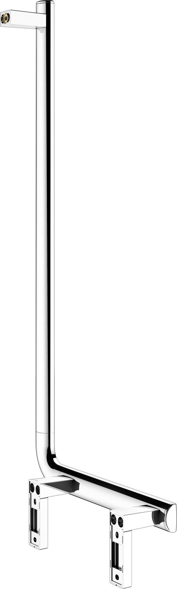 KEUCO AXESS Winkelgriff 90° rechts 400x800 mm silber-eloxiert – Barrierefreier Haltegriff