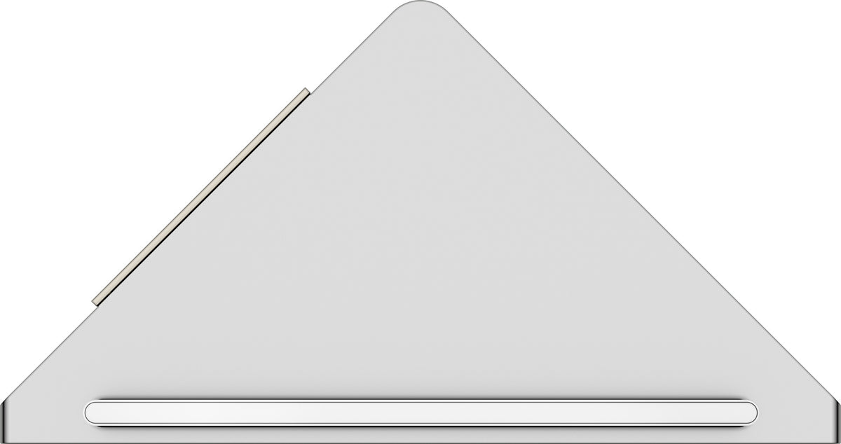 KEUCO Eckduschablage Edition 400 11557, Aluminium silber-eloxiert