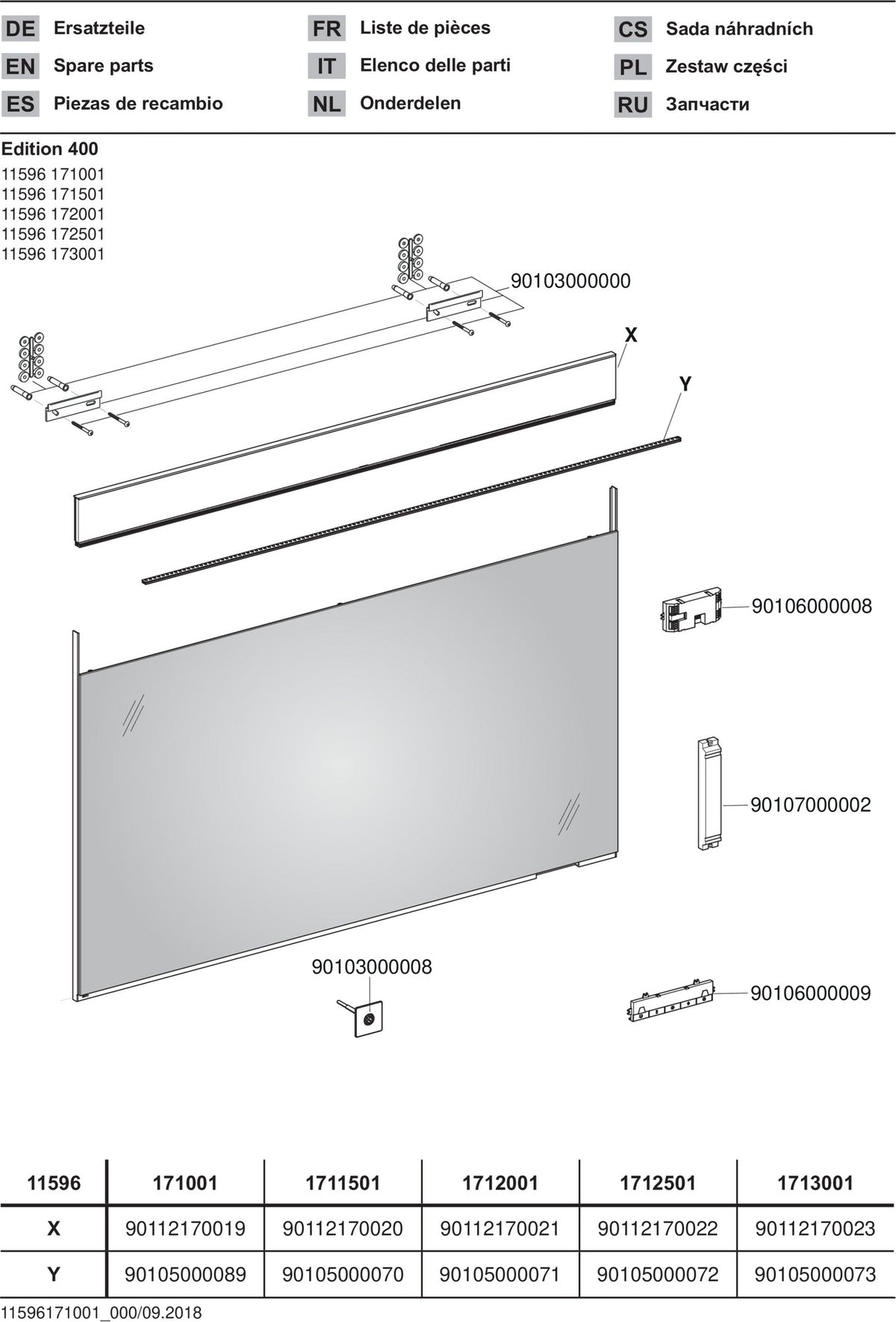 KEUCO Edition 400 Lichtspiegel 710 x 650 mm, dimmbar, LED, silber-eloxiert