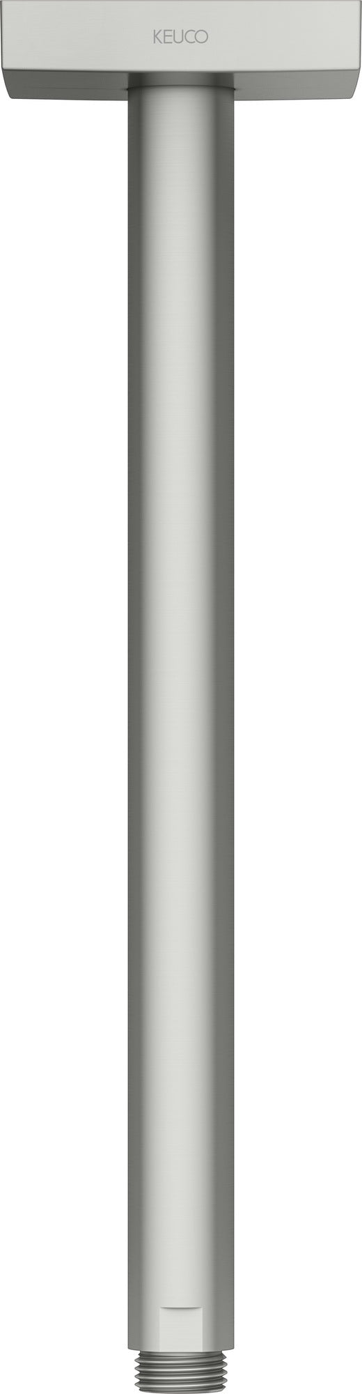 KEUCO Brausearm Edition 300 Deckenanschluss 100 mm verchromt – Eckige Form für moderne Duschen