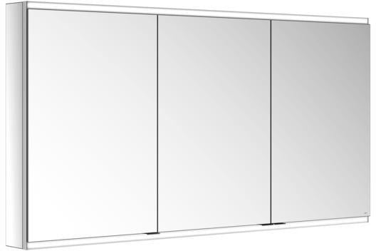 KEUCO Royal Modular 2.0 Spiegelschrank 900 mm, 3 Türen, LED Ober- und Unterbeleuchtung, silber-eloxiert