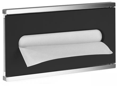 KEUCO Plan Integral Papierhandtuchspender 326 mm – verchromt/silber, Wandmontage, Z-Faltung
