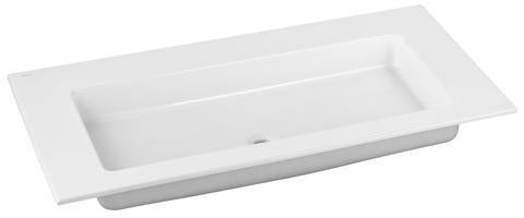 KEUCO Royal 60 Keramik-Waschtisch 1057 mm weiß, ohne Hahnlochbohrung, mit CleanPlus