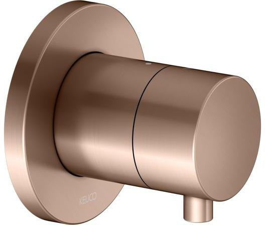 KEUCO IXMO Comfort Absperrventil Unterputz DN15 rund Messing gebürstet 59541