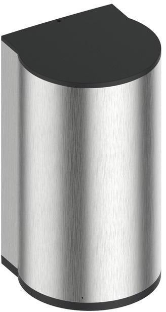 KEUCO Desinfektionsmittelspender PLAN verchromt/schwarzgrau – berührungslos, 700 ml, LED-Anzeige