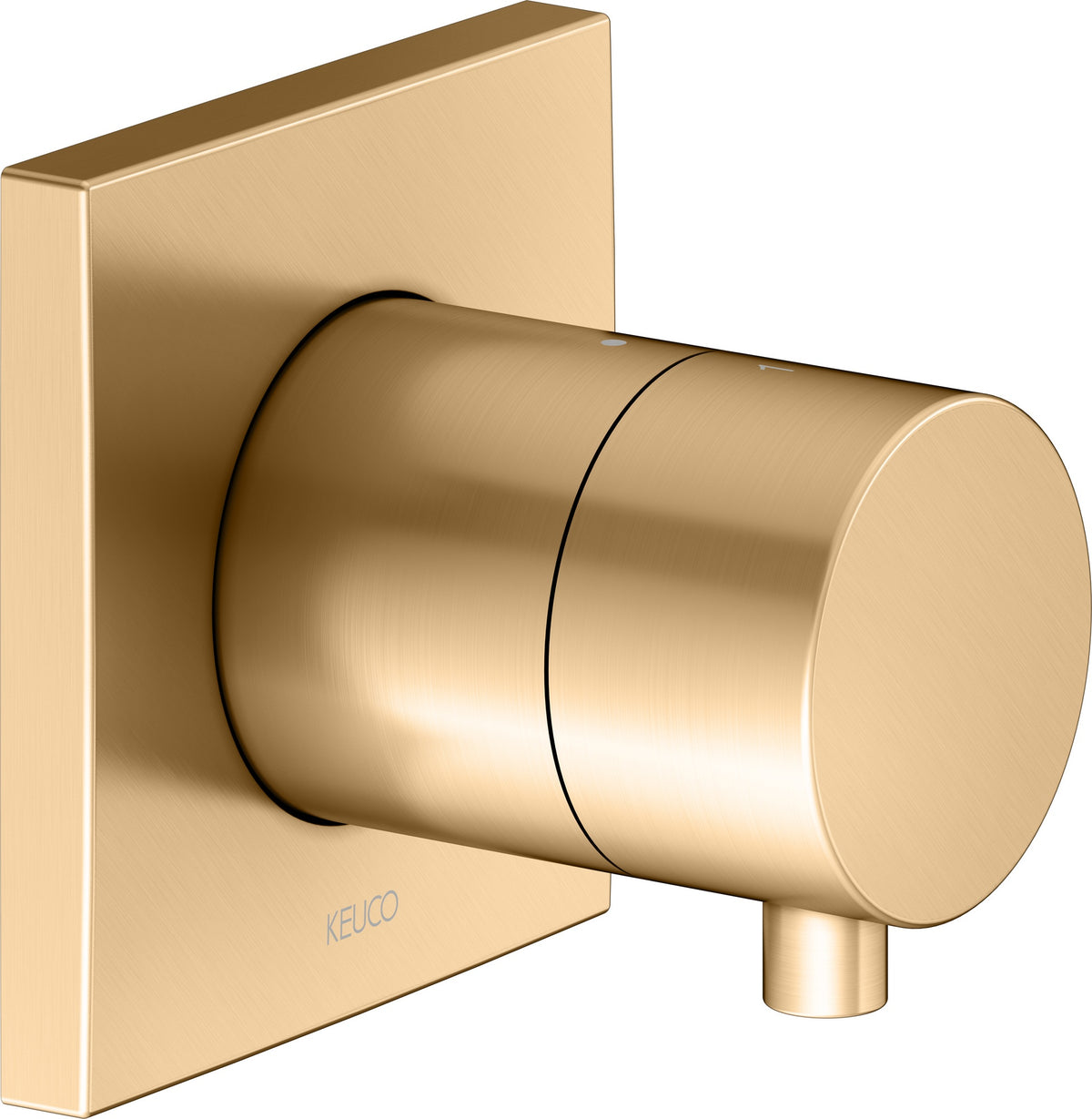 KEUCO IXMO Comfort 2-Wege Umstellventil Unterputz DN15 – Messing gebürstet, rund
