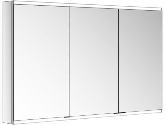 KEUCO Royal Modular 2.0 Spiegelschrank 900 mm, 3 Türen, LED Ober- und Unterbeleuchtung, silber-eloxiert