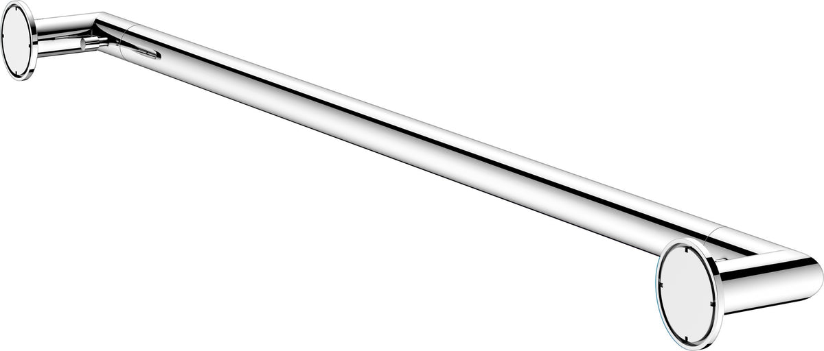 KEUCO REVA Badetuchhalter 600 mm verchromt mit integriertem Haken – Wandmontage