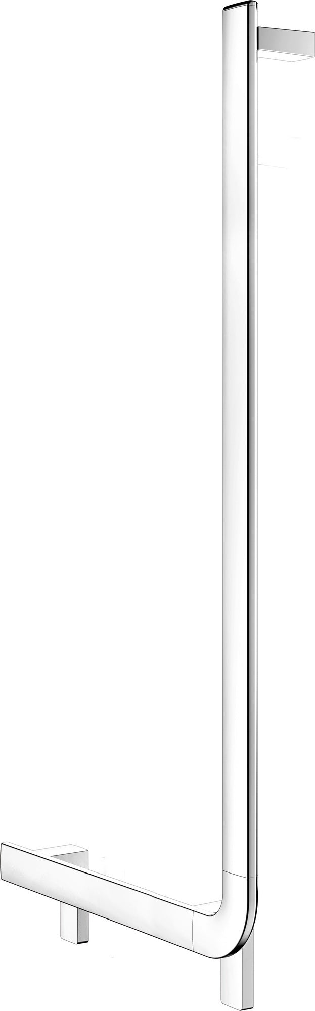 KEUCO AXESS Winkelgriff 90° rechts 520/1090 mm verchromt – Barrierefreier Halt für Bad und WC