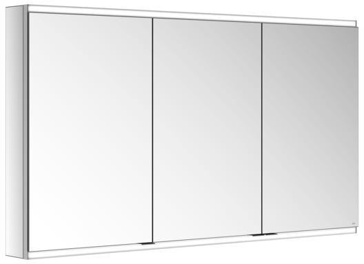 KEUCO Royal Modular 2.0 Spiegelschrank 900 mm, 3 Türen, LED Ober- und Unterbeleuchtung, silber-eloxiert
