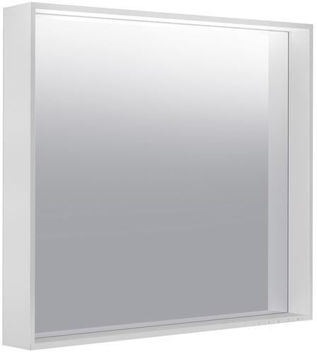 KEUCO Lichtspiegel Plan 07897 – LED-Spiegel mit Touch-Sensorik, 460 x 850 mm, silber-eloxiert