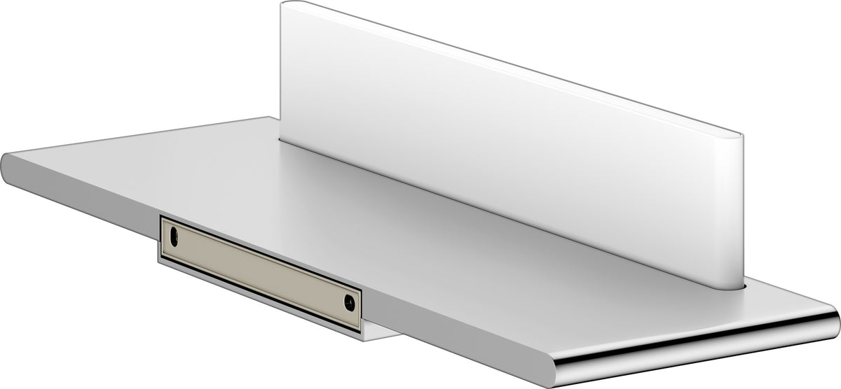 KEUCO Edition 400 Duschablage mit Glasabzieher, Aluminium silber-eloxiert, 328 mm
