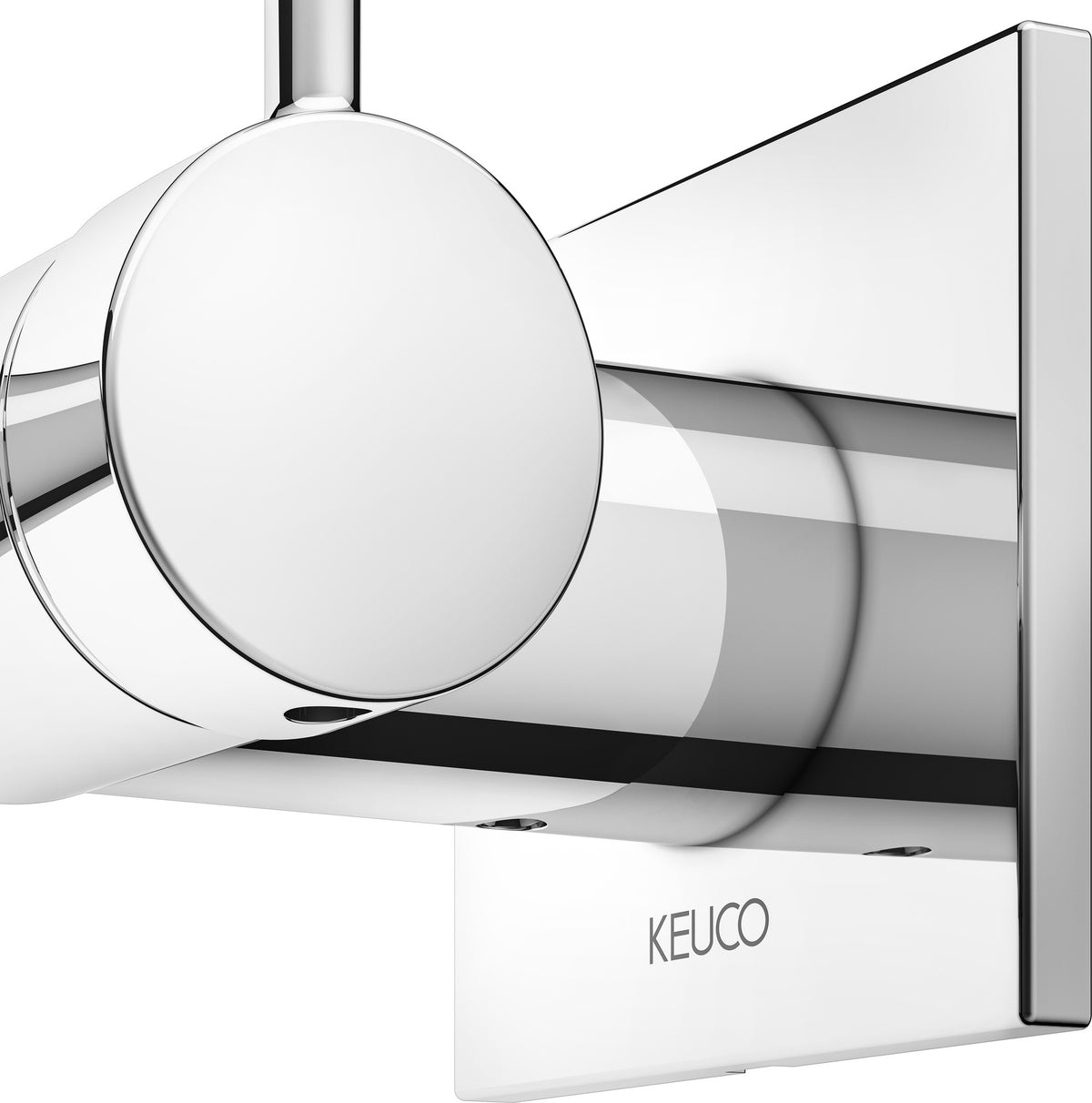 KEUCO IXMO Einhebel-Waschtischmischer eckig für Wandmontage, verchromt, Ausladung 165 mm