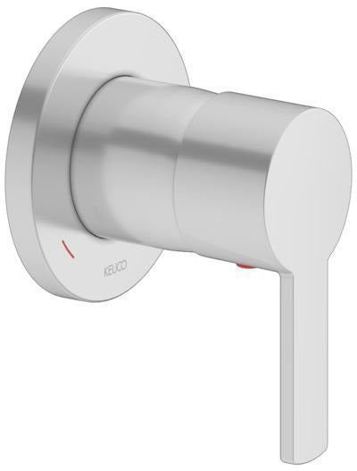 KEUCO Plan Blue Unterputz Einhebelmischer Aluminium-Finish – Fertigmontageset