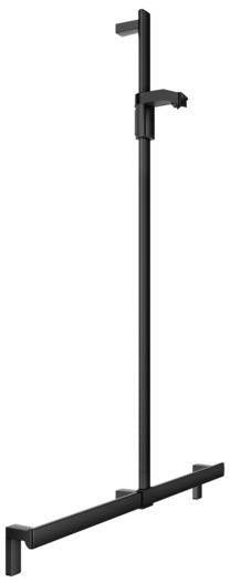 KEUCO Duschhandlauf AXESS 35014, silber-eloxiert, 1000/1301 mm, mit Brausestange