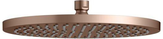 KEUCO Kopfbrause rund 250 mm Bronze gebürstet – Edle Duschkopf-Brause