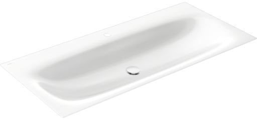 KEUCO Edition 11 Art Emaille-Waschtisch 806 mm mit 1-Loch-Bohrung in Weiß