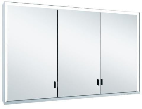 KEUCO Royal Lumos Spiegelschrank 1200 mm mit Spiegelheizung, silber-eloxiert, Ablagefach