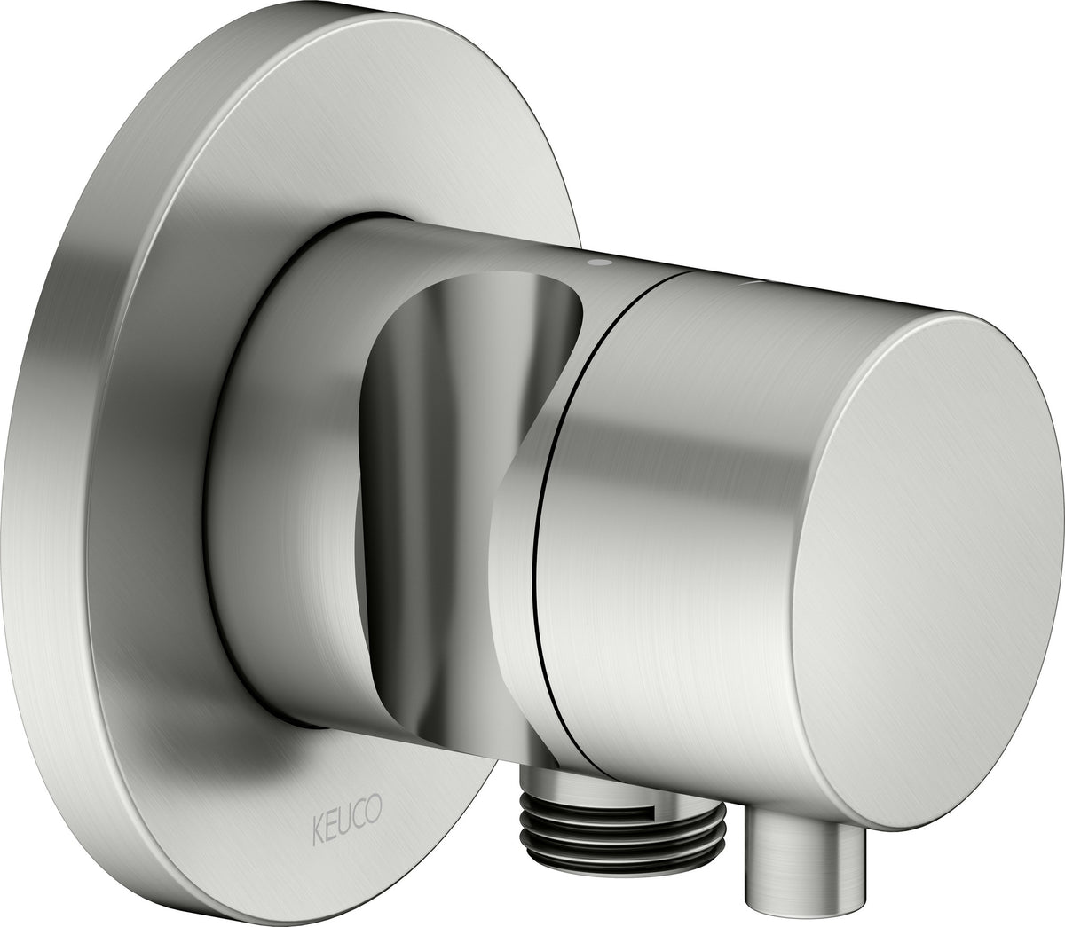 KEUCO IXMO Comfort Absperrventil Unterputz DN15 rund Messing gebürstet 59541