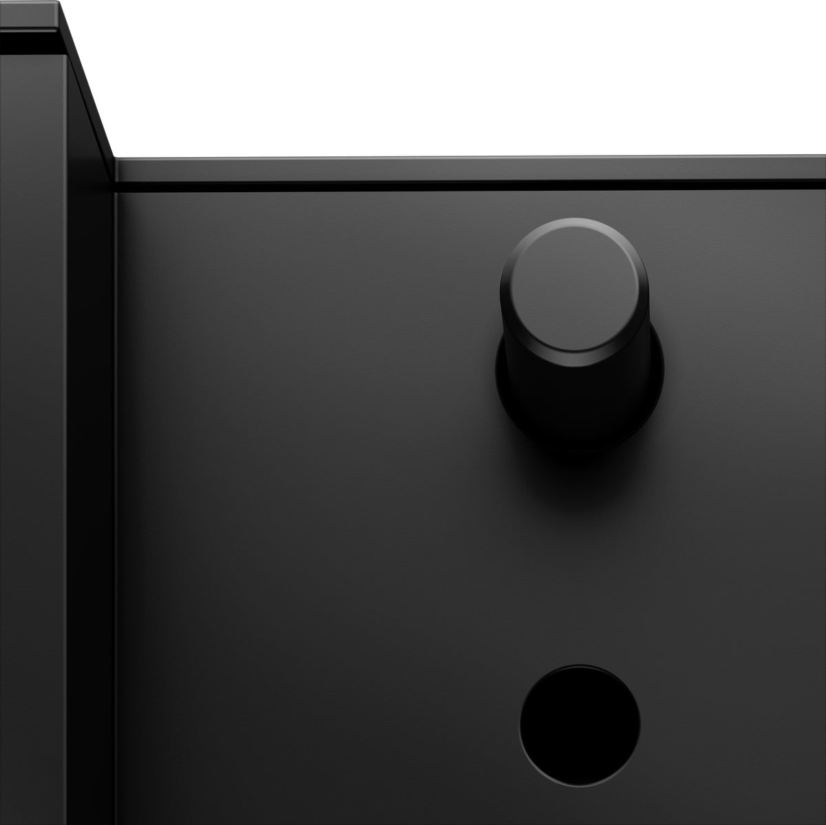 KEUCO AXESS Adapterplatte 35004 für Stützklappgriff 35003, Schwarz Matt