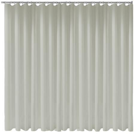 KEUCO Duschvorhang Plan uni 1800 x 1400 mm weiß, 8 Ösen, antibakteriell und waschbar