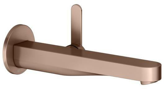 KEUCO IXMO Einhebel-Waschtischmischer Unterputz Wandmontage 187 mm Messing gebürstet