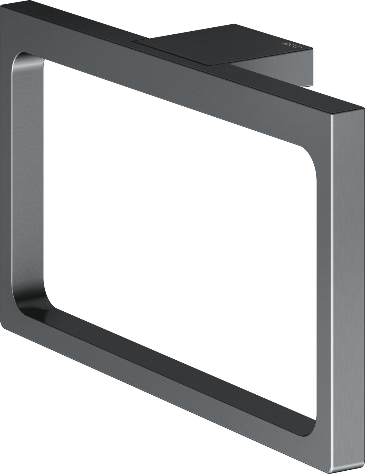 KEUCO Handtuchring Edition 11 11121, verchromt – Eckiges Design, starr, Wandmontage