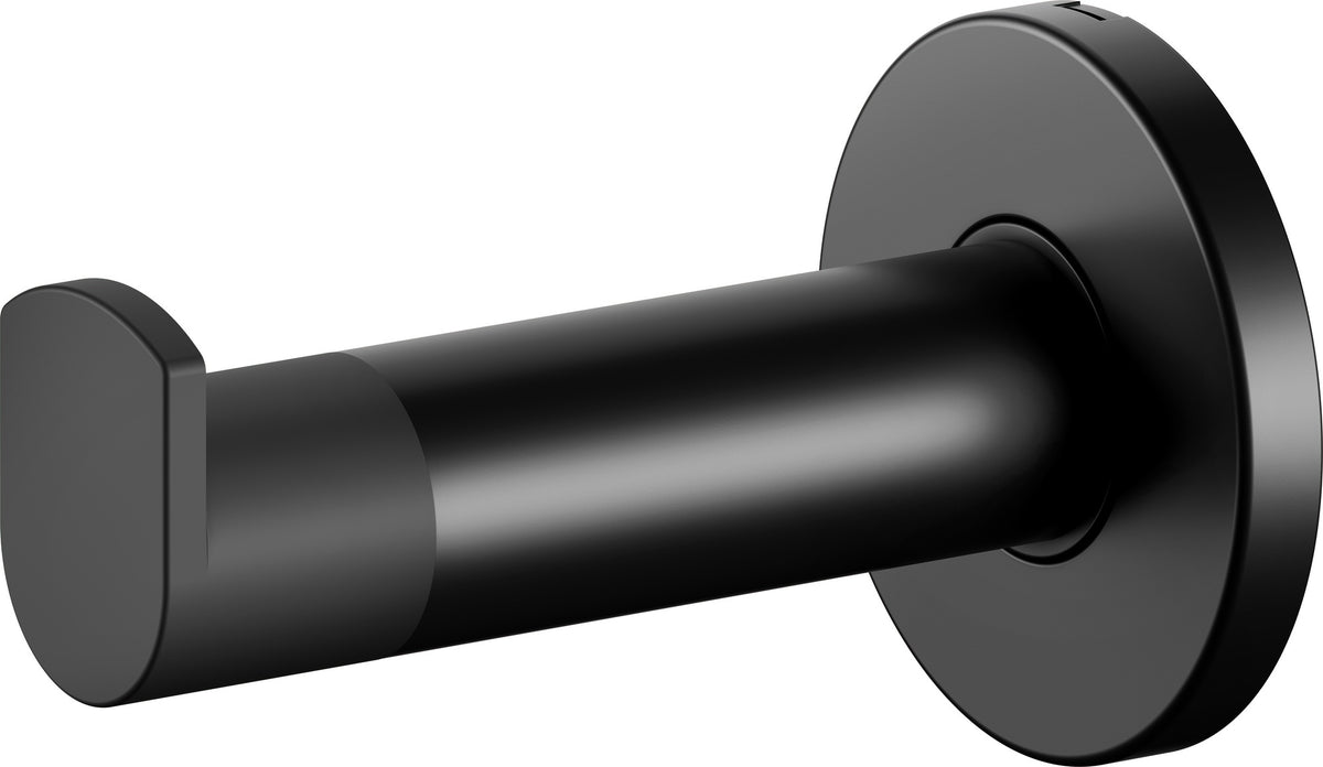 KEUCO Plan Handtuchhaken 91 mm verchromt mit Türpuffer – Einfachhaken zur Wandmontage