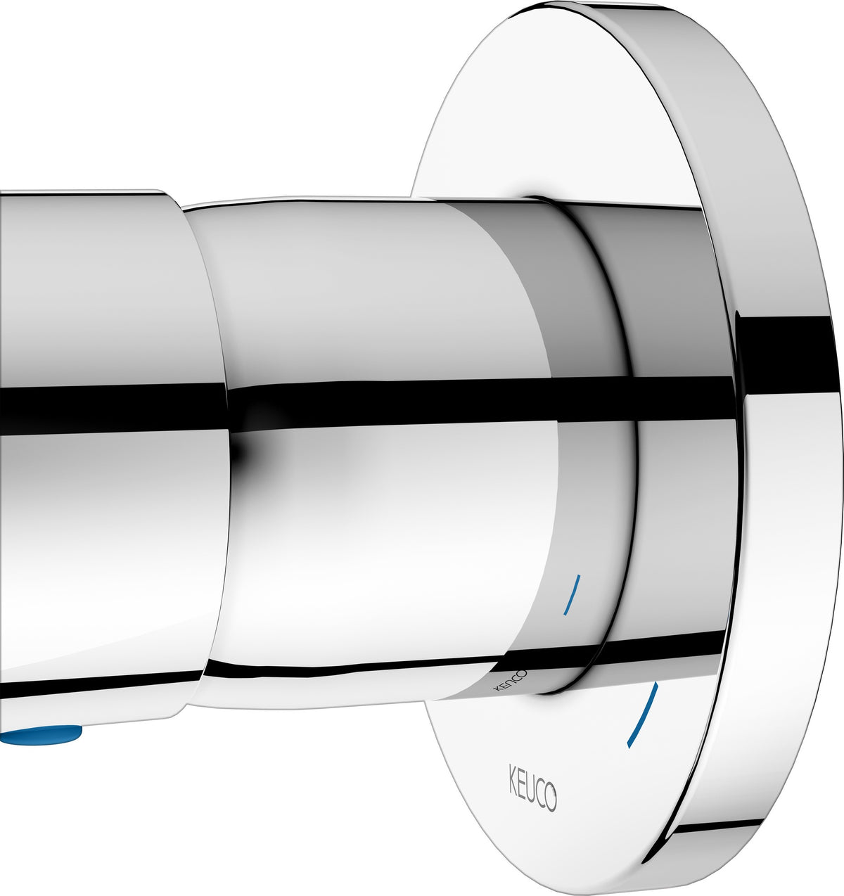 KEUCO Plan Blue Unterputz Einhebelmischer Aluminium-Finish – Fertigmontageset