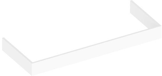 KEUCO Edition 90 Sockelpaket für Sideboard 400 mm – Hochglanz Weiß, höhenverstellbar