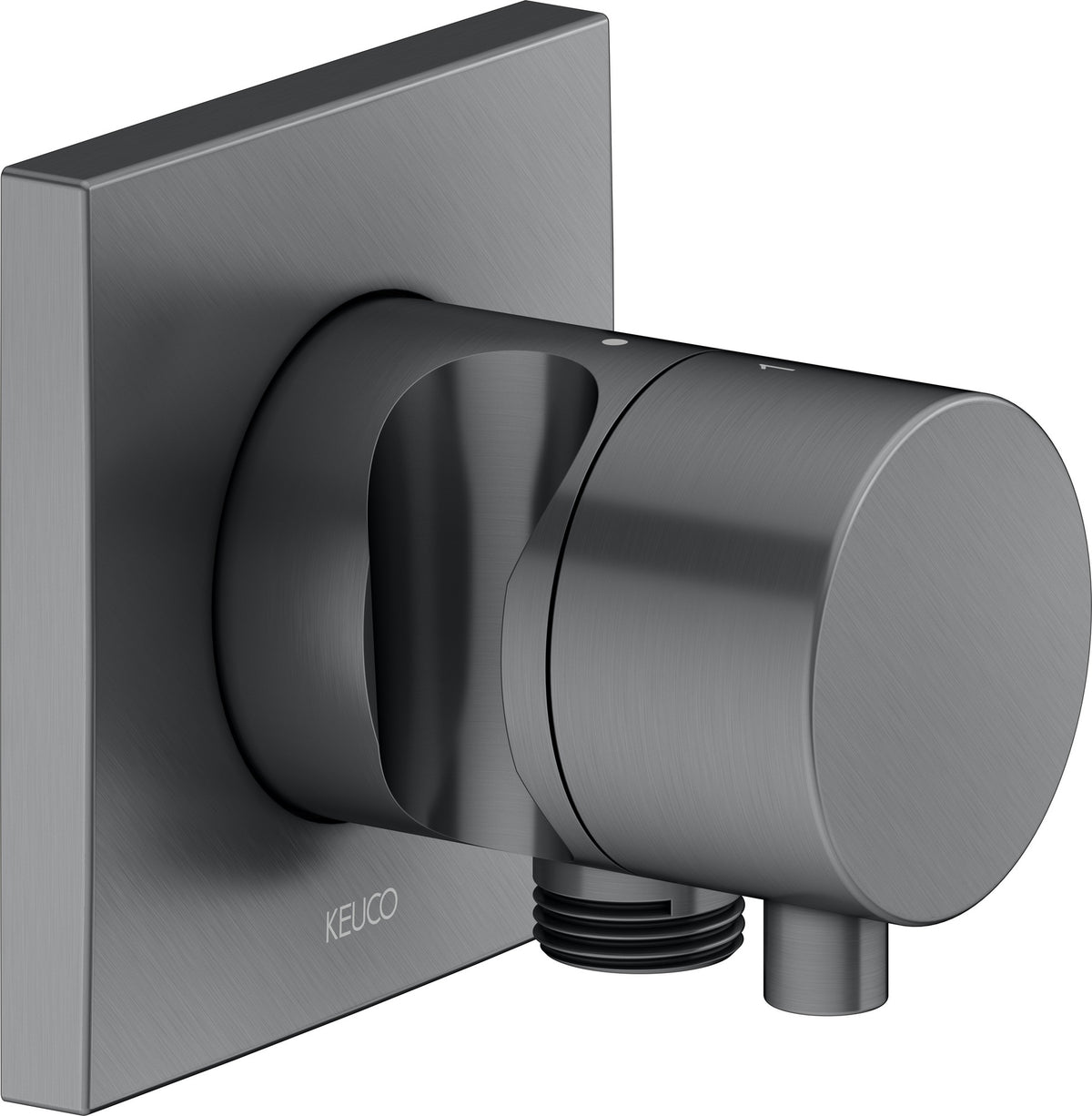 KEUCO IXMO Comfort 2-Wege Umstellventil eckig Bronze gebürstet mit Schlauchanschluss