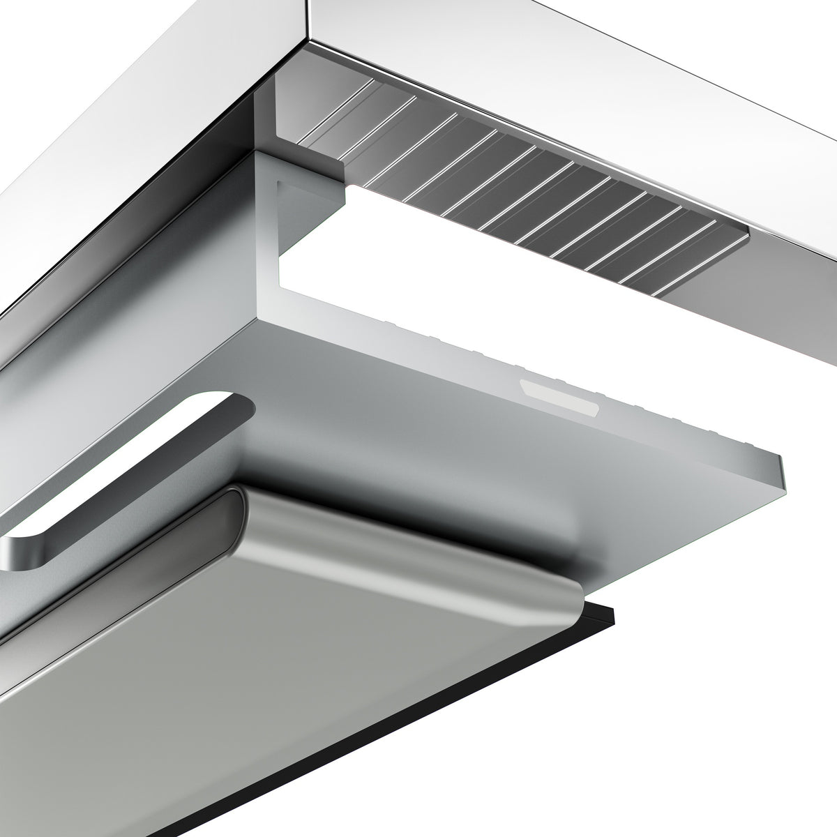 KEUCO Duschablage Edition 90 Square mit Glasabzieher, verchromt/Aluminium, 360 mm