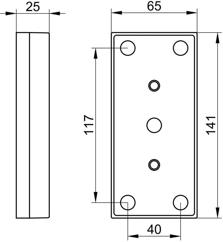 KEUCO Abdeckplatte Care 35103 verchromt – passend zu 35003