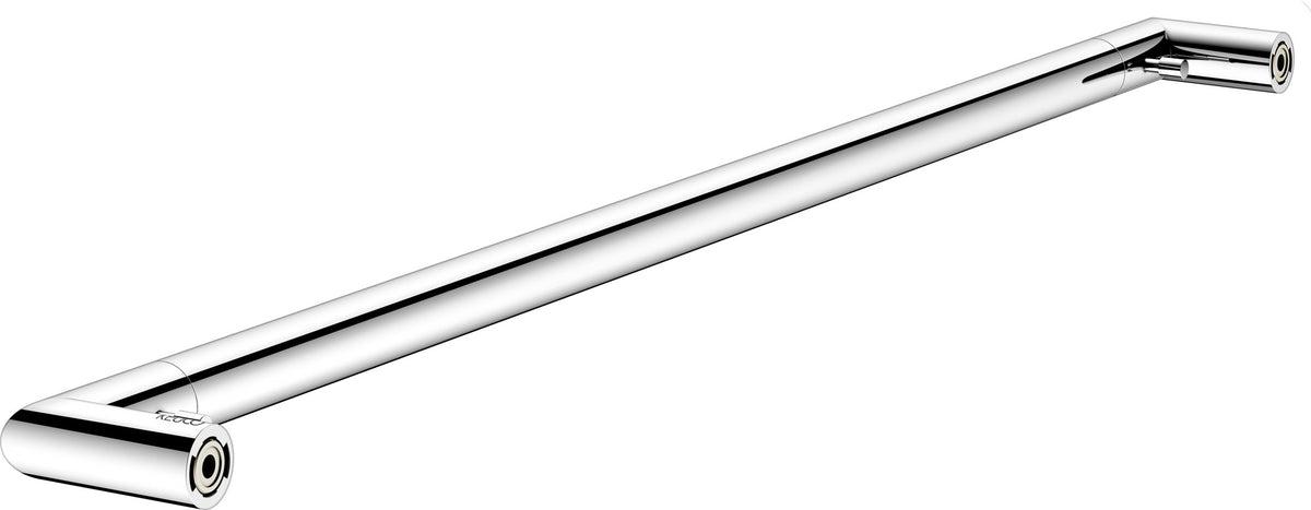 KEUCO REVA Badetuchhalter 600 mm verchromt mit integriertem Haken – Wandmontage