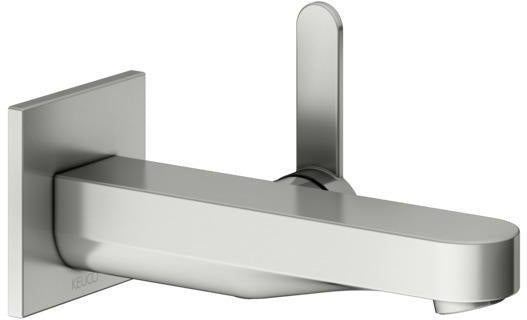 KEUCO IXMO Einhebel-Waschtischmischer Unterputz Wandmontage 187 mm Messing gebürstet