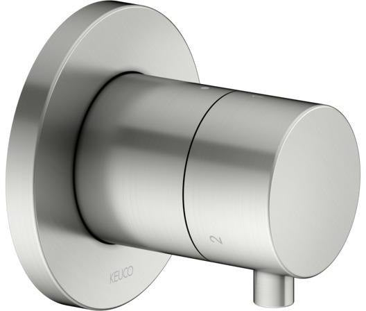 KEUCO IXMO Comfort 3-Wege Umstellventil rund Messing gebürstet
