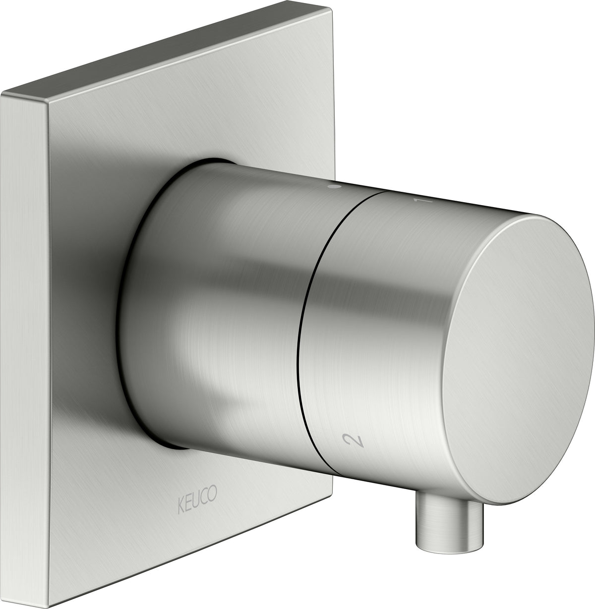 KEUCO IXMO Comfort 3-Wege Umstellventil rund Messing gebürstet