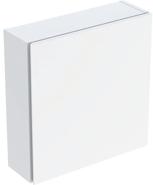 Geberit Hängeschrank iCon quadratisch 45 cm, 1 Tür, weiß hochglänzend, mit Dämpfung