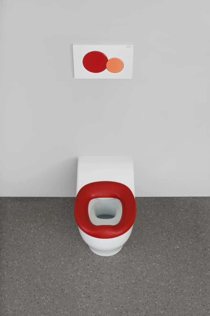 GEBERIT Bambini Stand-WC für Kleinkinder, Tiefspüler, Rimfree, weiß, H 24 cm