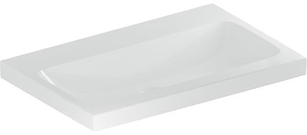 Geberit iCon Light Waschtisch 60x48 cm ohne Hahnloch & Überlauf in Weiß
