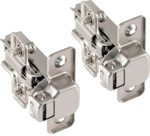 GEBERIT Türscharnier-Set mit Montageplatte – 2 Scharniere mit Dämpfungsmechanismus