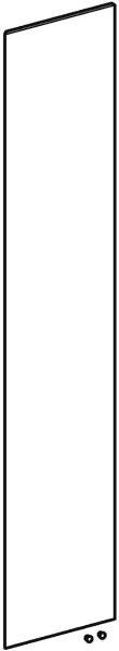 GEBERIT iCon Tür für Hochschrank 36x180 cm weiß hochglänzend – Badmöbel-Tür