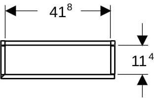 Geberit Hochschrank iCon 45 cm weiß hochglänzend mit Innenspiegel und Soft-Close