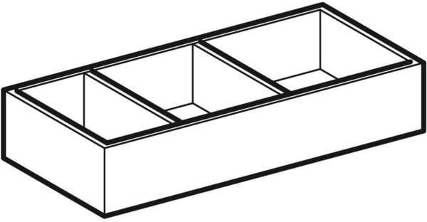 Geberit Xeno2 Schubladeneinsatz H-Teilung 37,3x9,8x20,8 cm sculturagrau