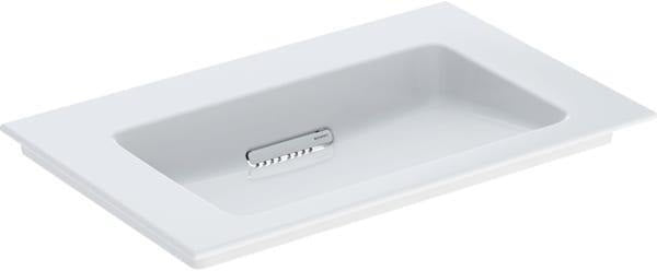 Geberit ONE Möbelwaschtisch 60x48 cm CleanDrain ohne Hahnloch ohne Überlauf weiß KeraTect