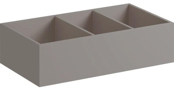 Geberit Xeno2 Schubladeneinsatz H-Teilung 37,3x9,8x20,8 cm sculturagrau